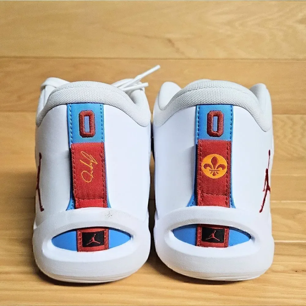 Jordan Tatum 1 White Red Blue Archer Ave St. Louis Basketball Shoes DX5573-100